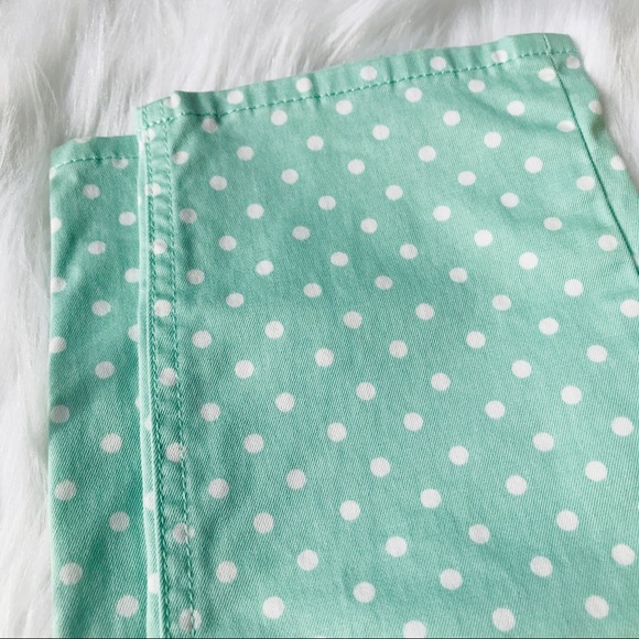 J. Crew CROPPED MATCHSTICK JEAN IN DOT SPEARMINT - Picture 4 of 6